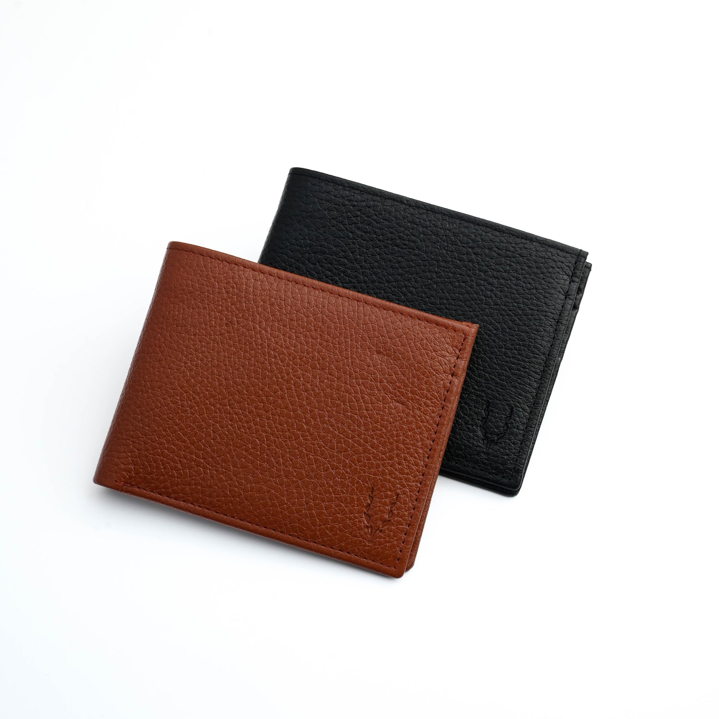 Zipper Milled Leather Wallet