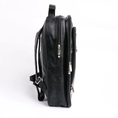 EXECUTIVE Leather Backpack (BLACK)