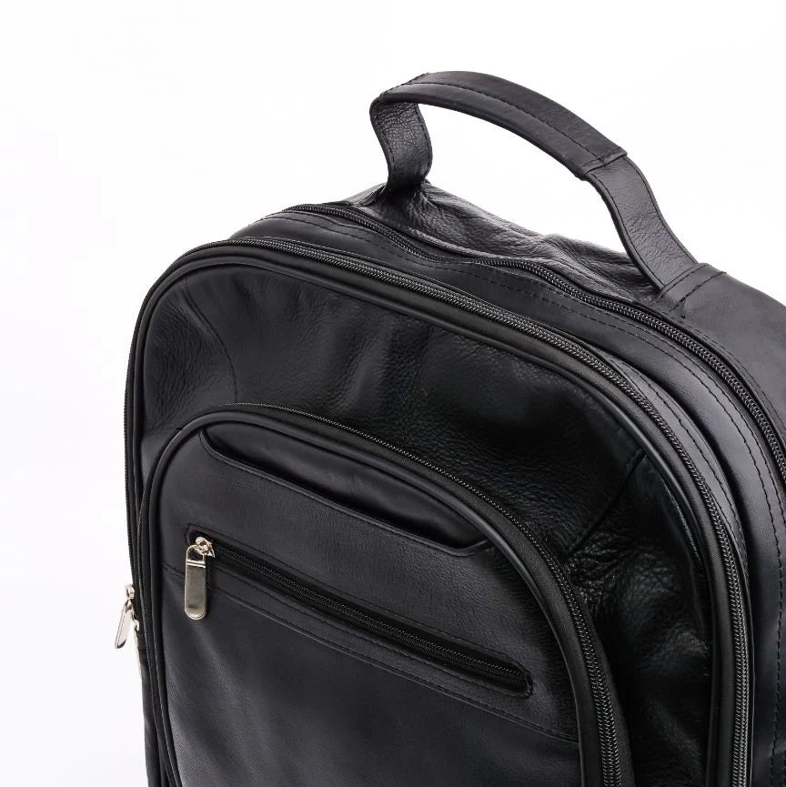 EXECUTIVE Leather Backpack (BLACK)