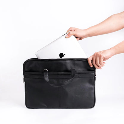 Ultra Slim Laptop Bag-Black