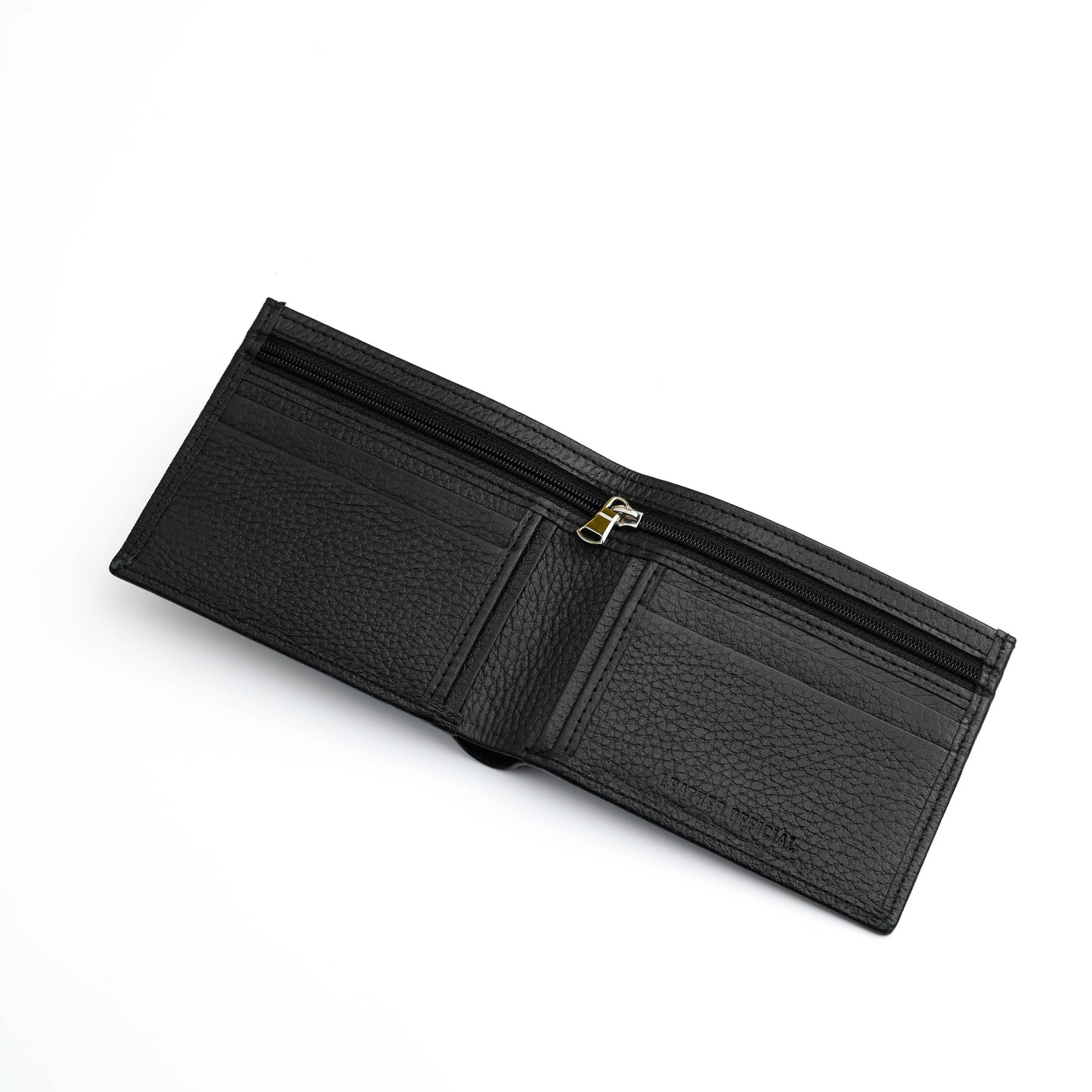 Zipper Milled Leather Wallet