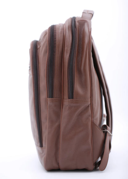 EXECUTIVE Leather Backpack (TAN)